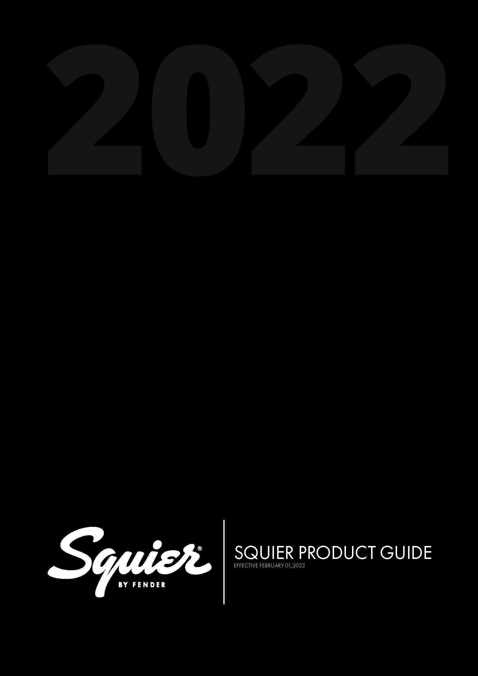 2022 Squier 产品目录